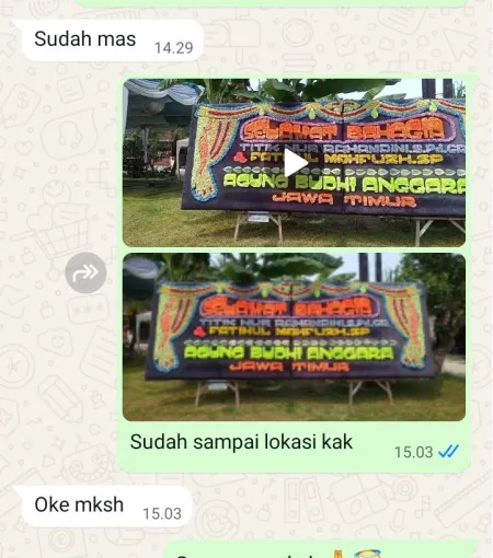 Pengiriman Papan Bunga Tursino Kutoarjo